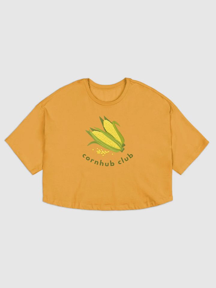 Cornhub Club Loose Drop Shoulder Crop Top product image (2)