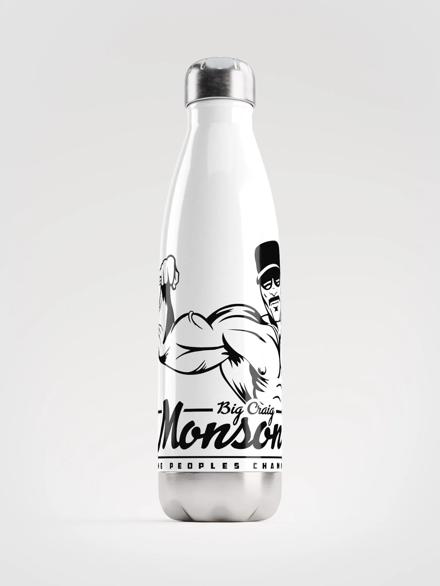 Big Craig Monson The Peoples Champ Stainless Steel 17oz Water Bottle product image (1)