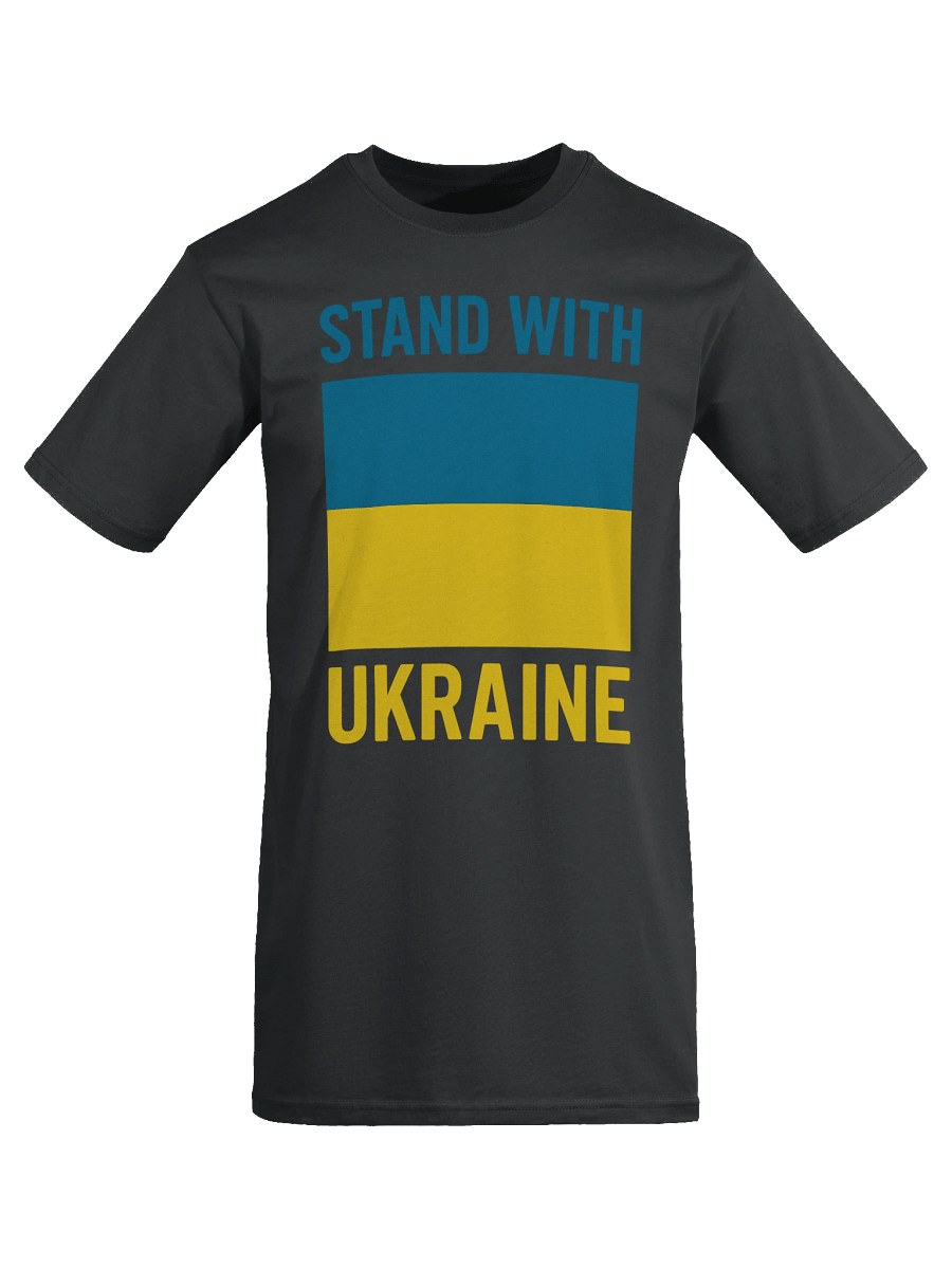 Stand with Ukraine Flag Tee product image (7)