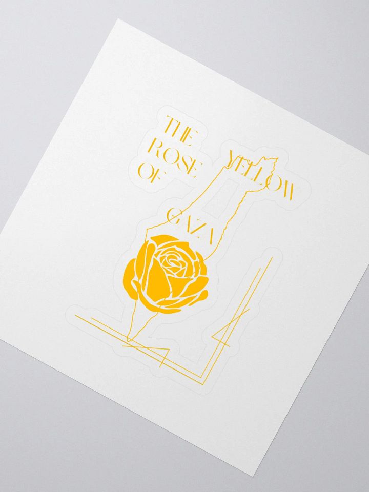 Yellow Rose of Gaza Vinyl Sticker product image (2)