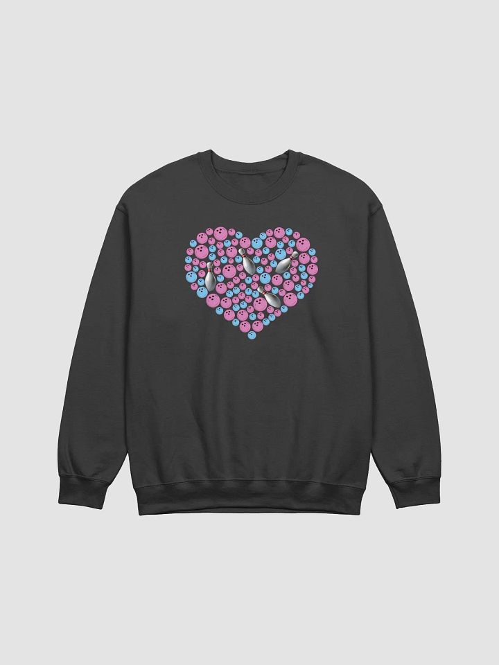 Pure Heart Bowling Pink And Blue Strike Love Crewneck Sweatshirt product image (4)