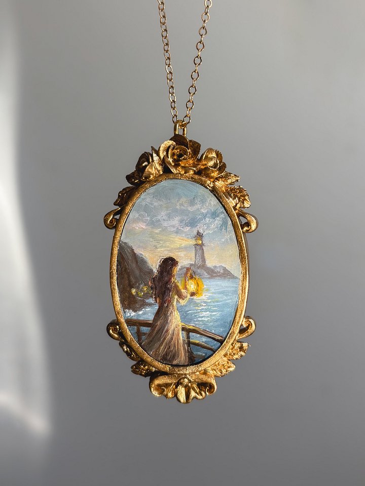Lighthouse at dawn Necklace product image (1)