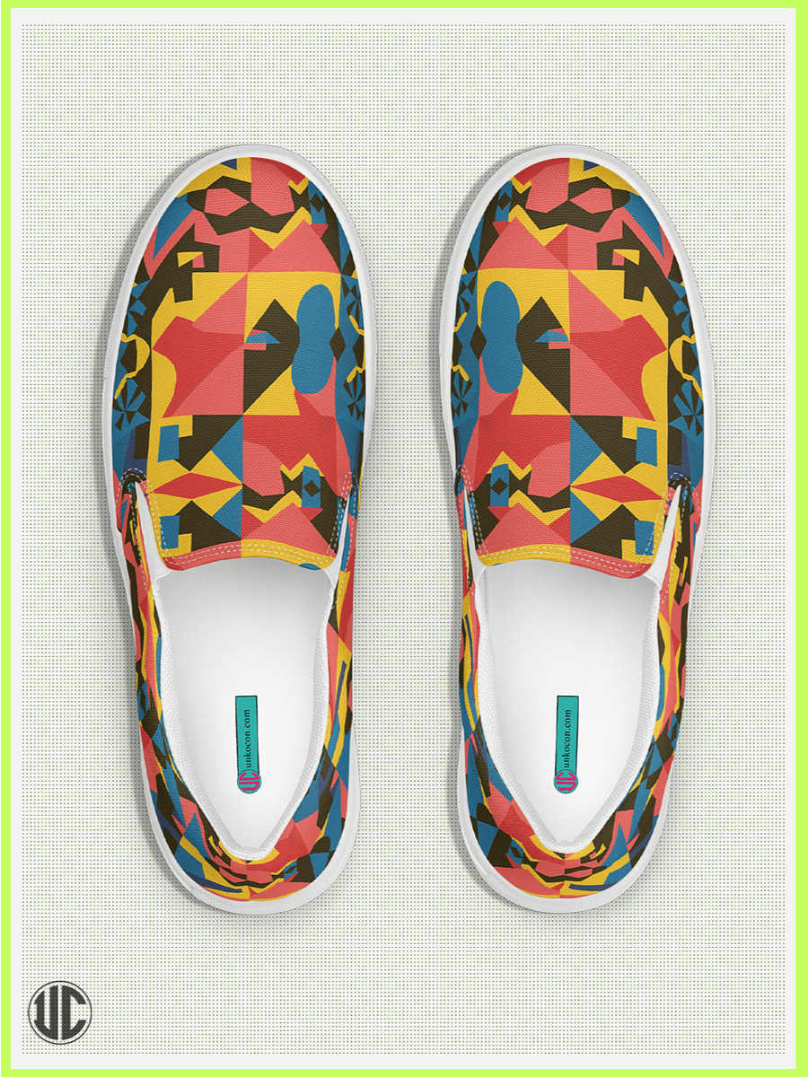 UnkoCon – Boho Mosaic Women’s Slip-On Shoes product image (1)