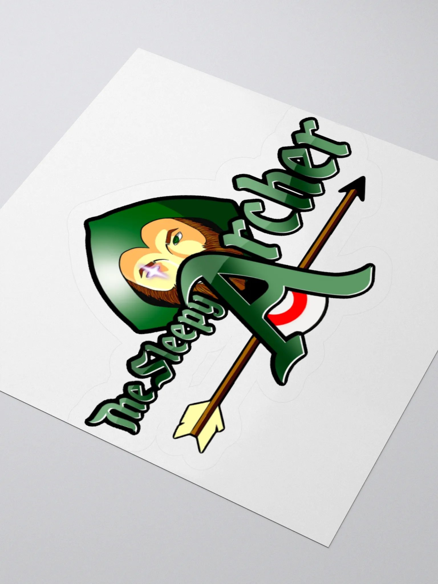 Sleepy Archer Sticker product image (3)