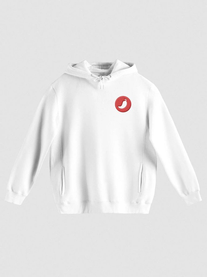 Coinaprika White Hoodie Red Logo product image (1)