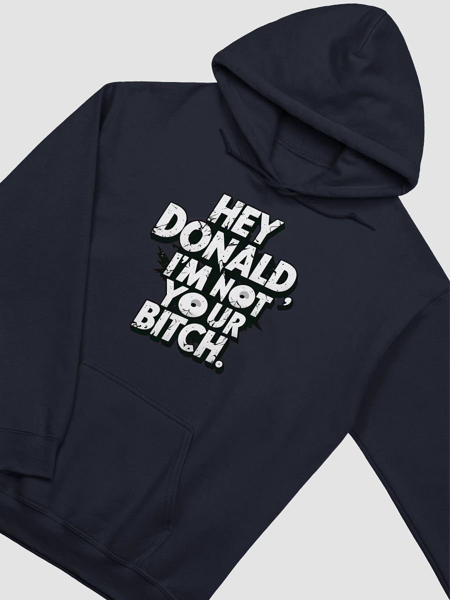 Hey Donald Hoodie - I'm Not Your Bitch | Protest Political Back Off Hoodie product image (3)