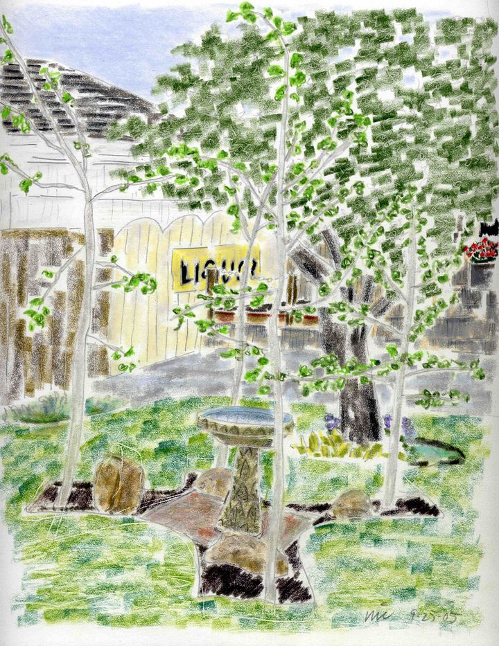 Backyard West View print product image (1)