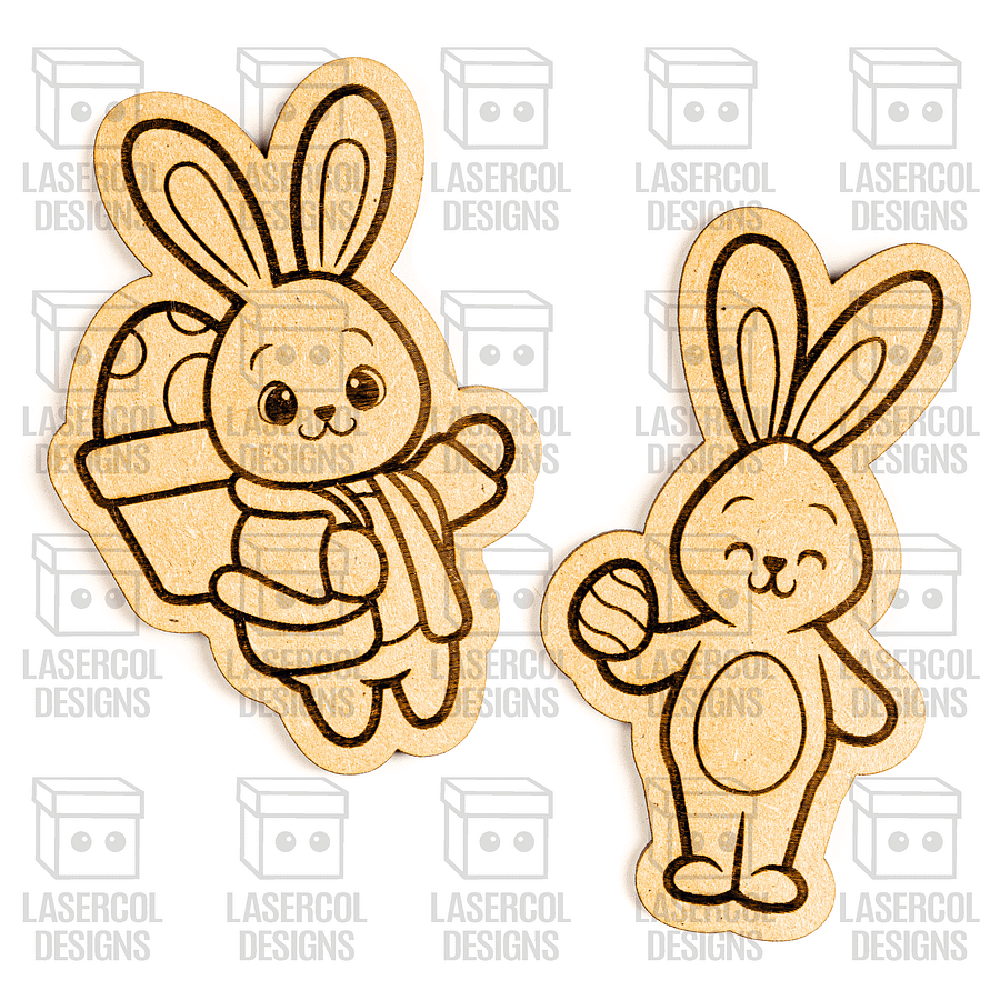 Easter Bunny Paint Kit DIY Cut Outs Set 7 - Laser Cut Files product image (4)