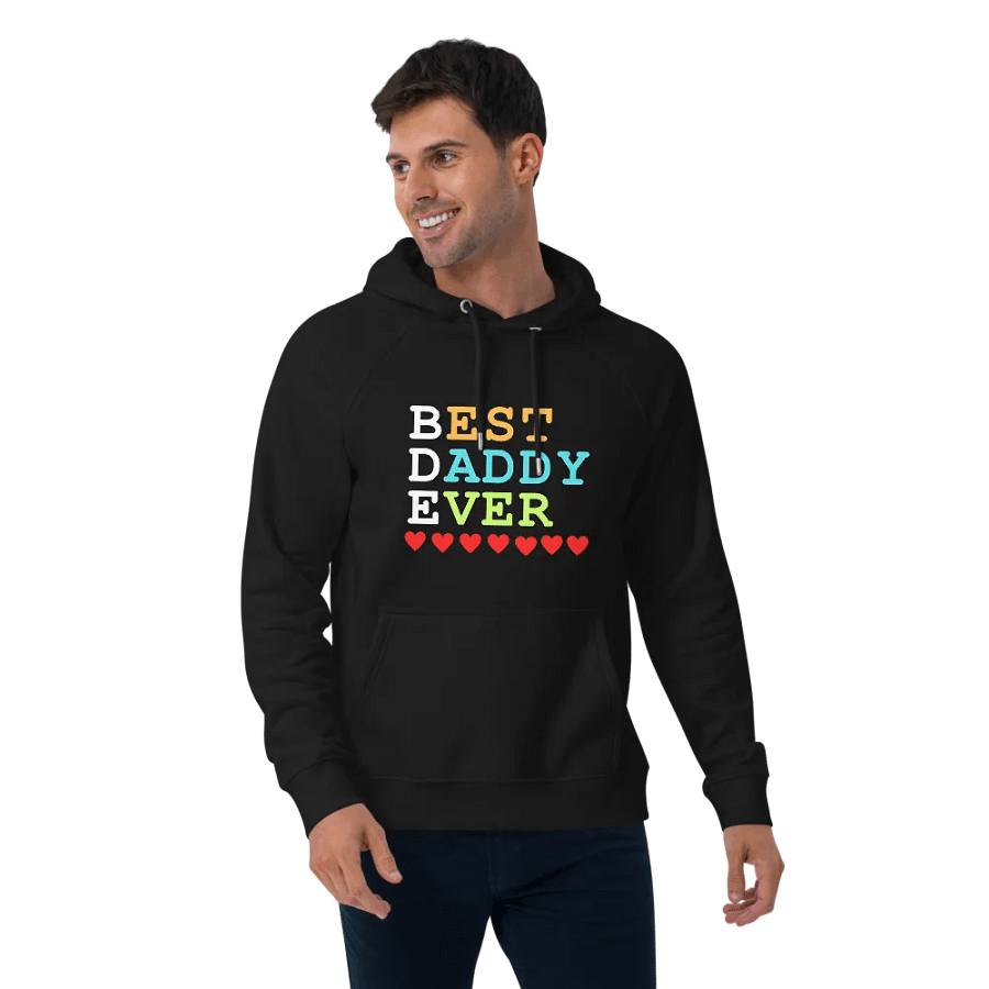Best Daddy Ever SOL'S Unisex Eco Raglan Hoodie product image (2)