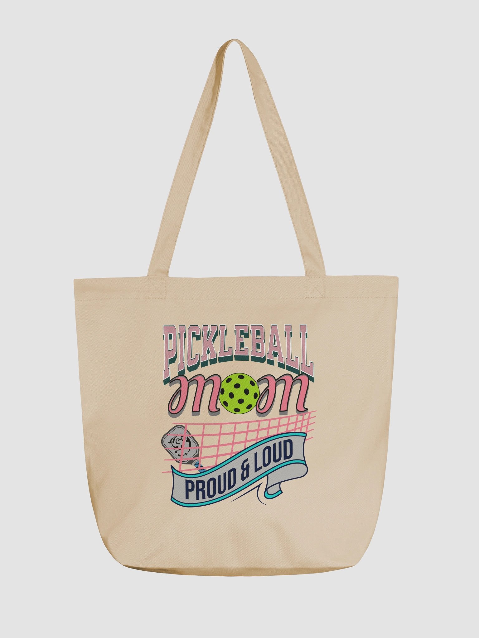 Pickleball Mom Proud And Loud Tote Bag product image (2)