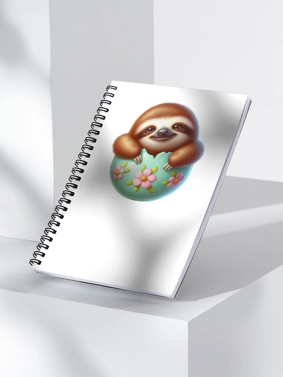 Sloth Easter Egg - Notebook product image (3)