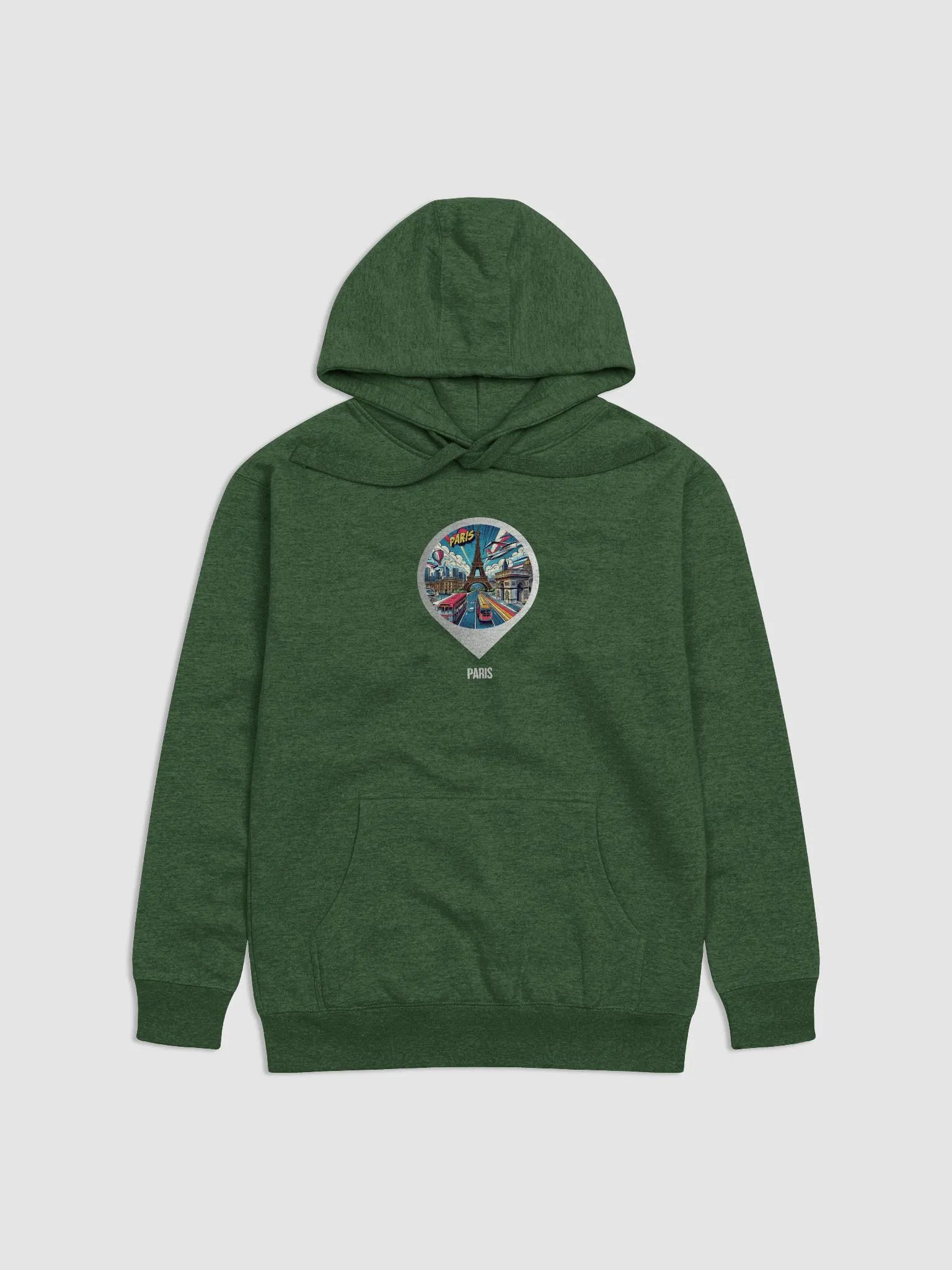 Cozy Comfort Unisex Hoodie | AI Design Paris city France product image (2)
