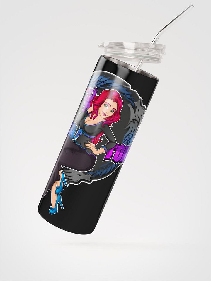 Stainless Steel Tumbler with Straw - Logo 2 product image (3)