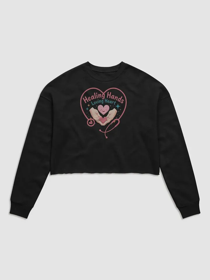 Healing Hearts Stethoscope Crop Sweatshirt product image (1)