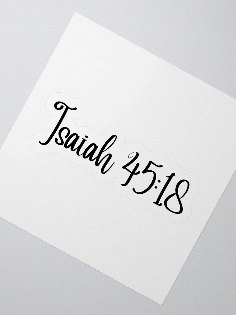 Isaiah 45:18 product image (4)