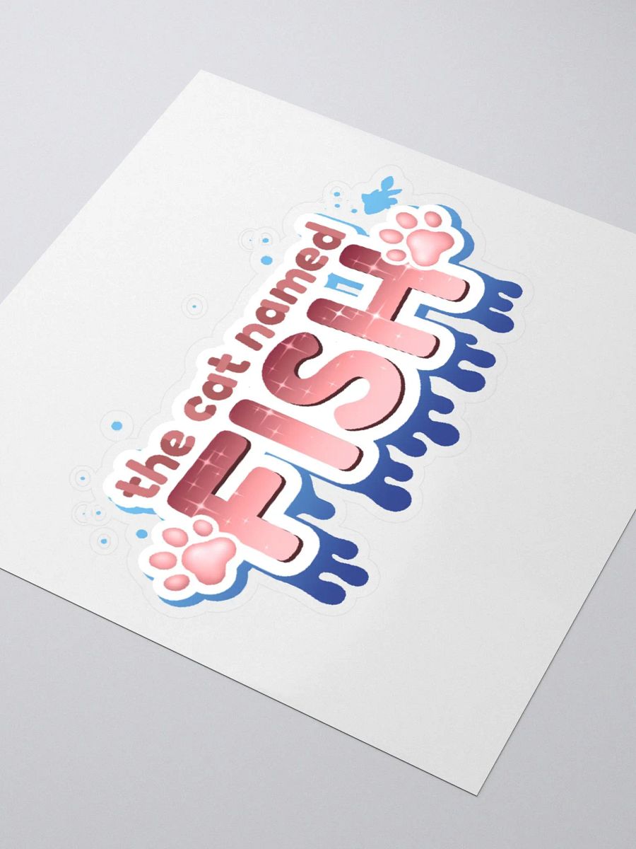 The Cat named Fish Sticker! product image (3)