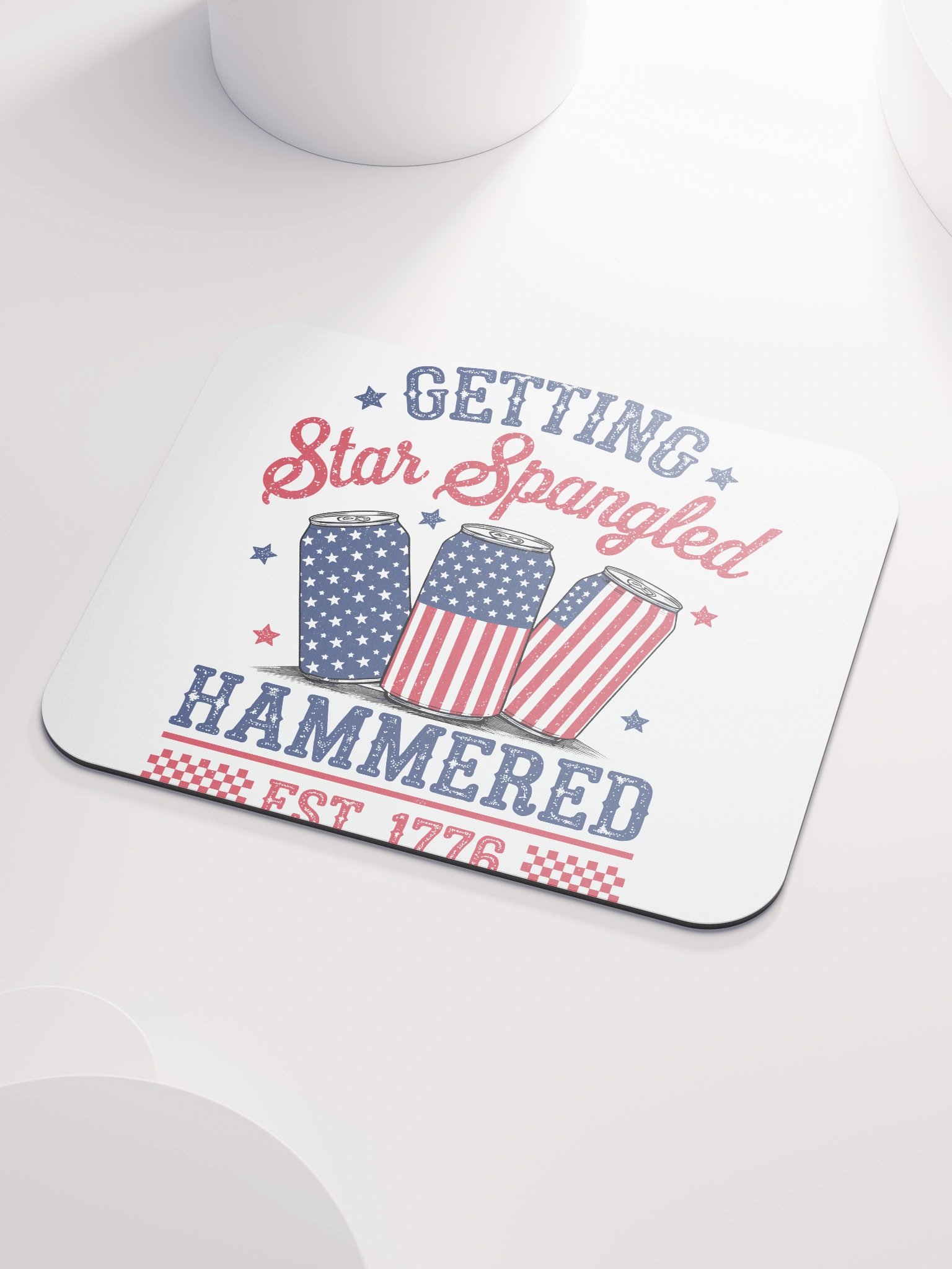 Star Spangled Hammered Mouse Pad product image (3)