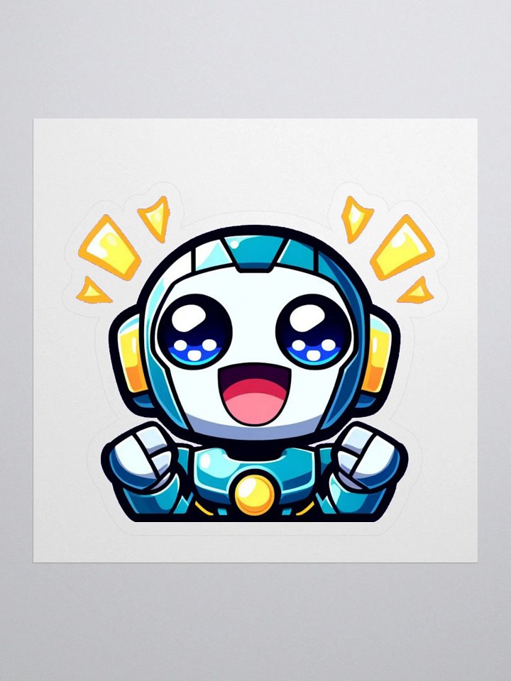 Joyful Robot Celebration Stickers product image (1)
