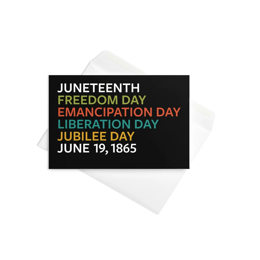 Emancipation Day Greeting Card Image 1