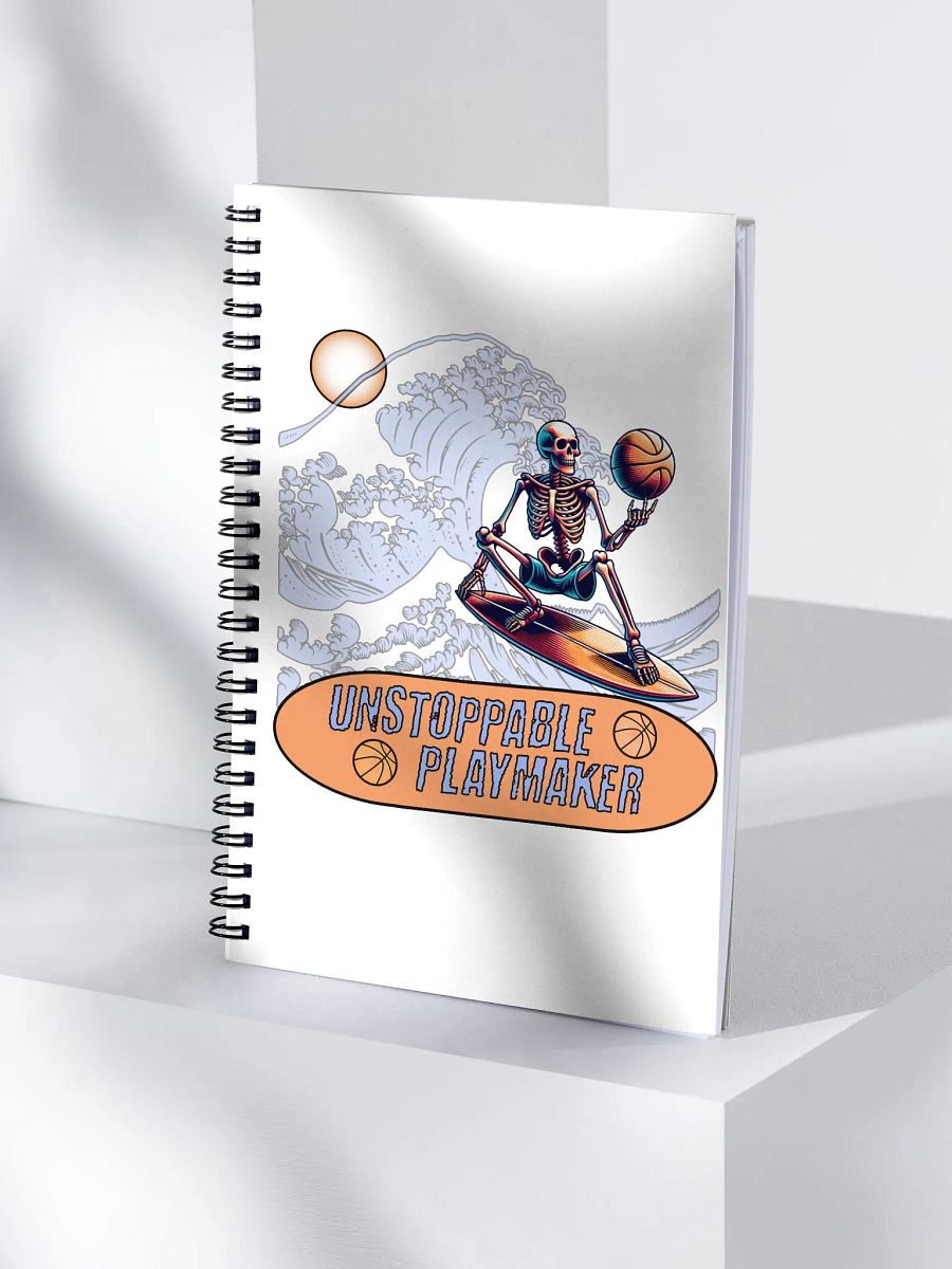 Unstoppable Playmaker Skeleton Basketball Notebook product image (3)