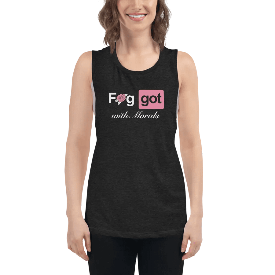 Faggot with Morals Femme Muscle Tank product image (5)