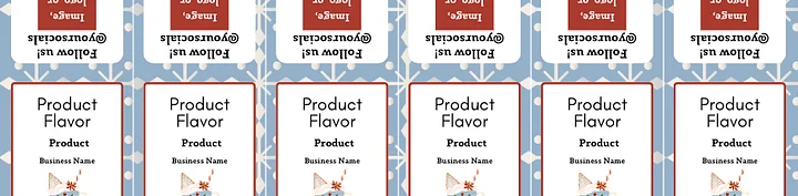 Snowflake Sky Label Templates Bundle product image (2)