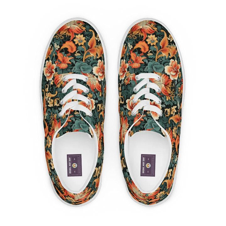 Sunset Flowers | Women's Lace-Up Canvas Shoes product image (1)