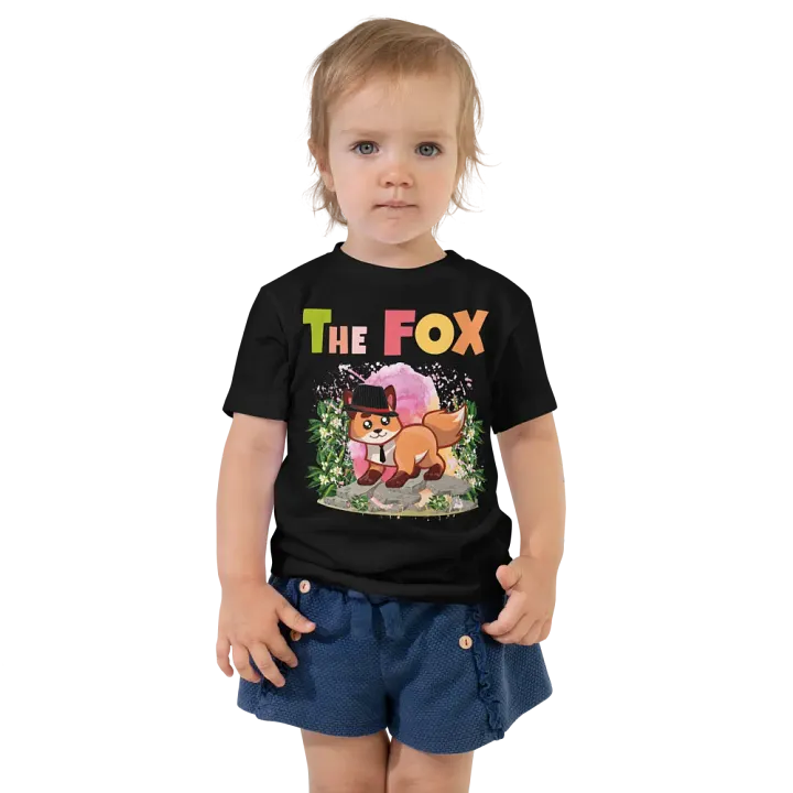 The Fox Colorful Funny Cute Bella +Canvas Toddler T-Shirt – Funny Shirt, Best Gift for Kids product image (1)