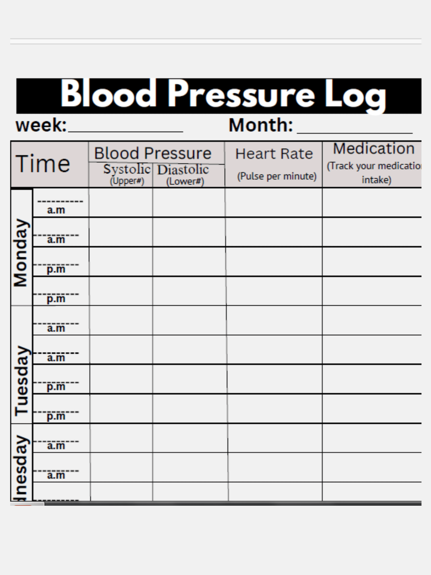 Blood Pressure Tracker & Logbook" "Daily Blood Pressure Monitoring Journal" "Hypertension Management Logbook" "BP Record Book: Daily Readings & Notebook product image (1)