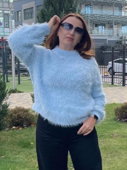 Схема вязания Свитер «Айра» — легкость, которую можно надеть /цифровая загрузка/скачать в формате pdf. Язык: Русский Украинский product image (4)