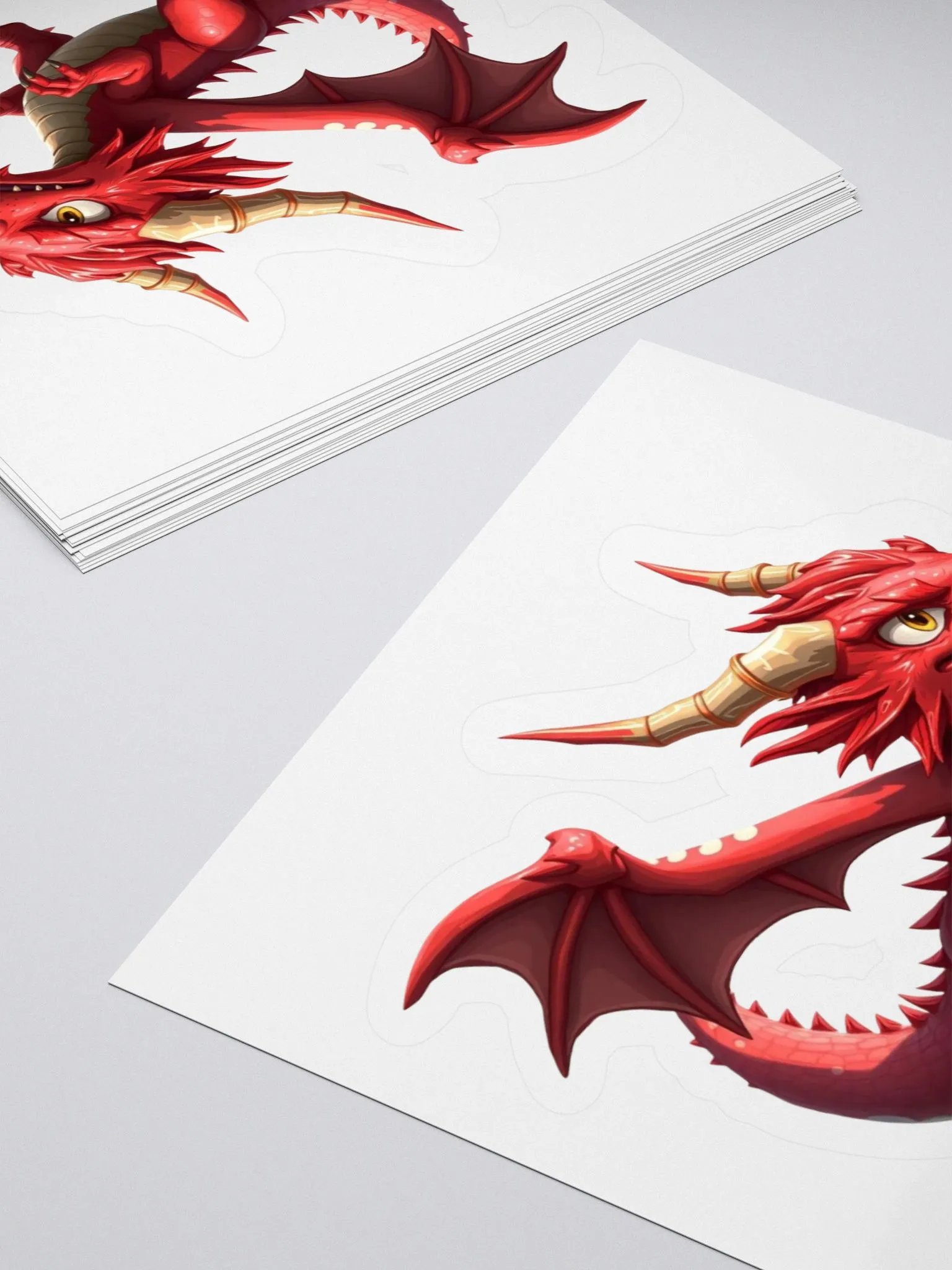 Fierce Dragon Kiss Cut Stickers product image (15)