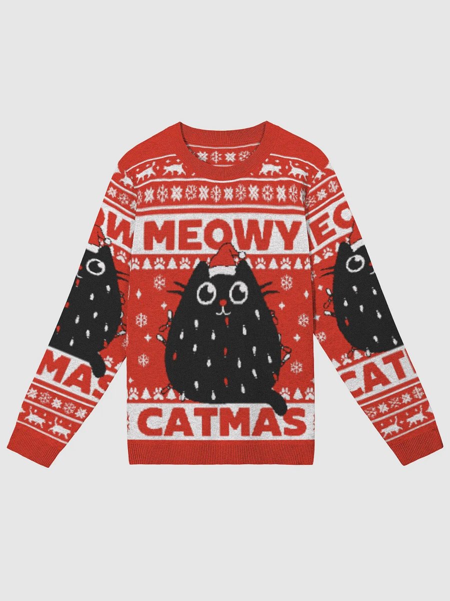 Meowy Catmas Jacquard Knit Sweater product image (1)