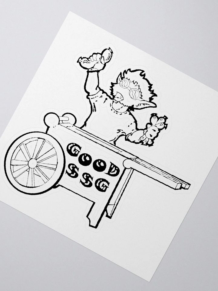 Gnomey's Good Sausages (Black) - Kiss Cut Stickers product image (2)
