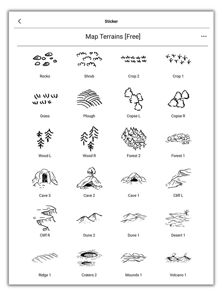 Simple Fantasy Map Stickers [FREE VERSION] product image (2)