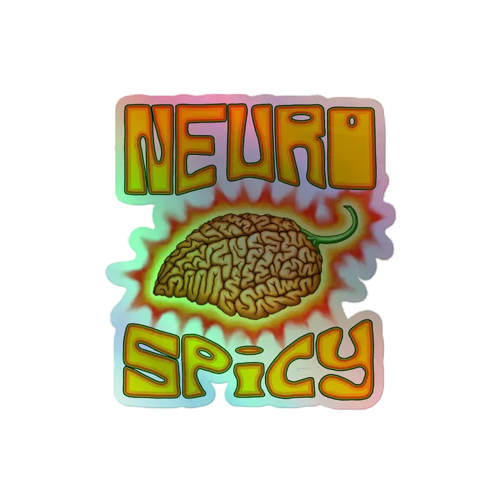 Neurospicy Holo Sticker product image (2)