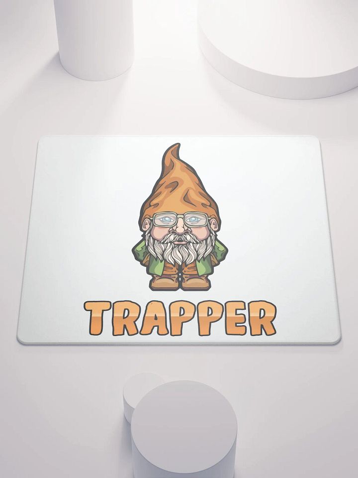 Trapper Logo Gaming Mouse Pad - White Background product image (1)