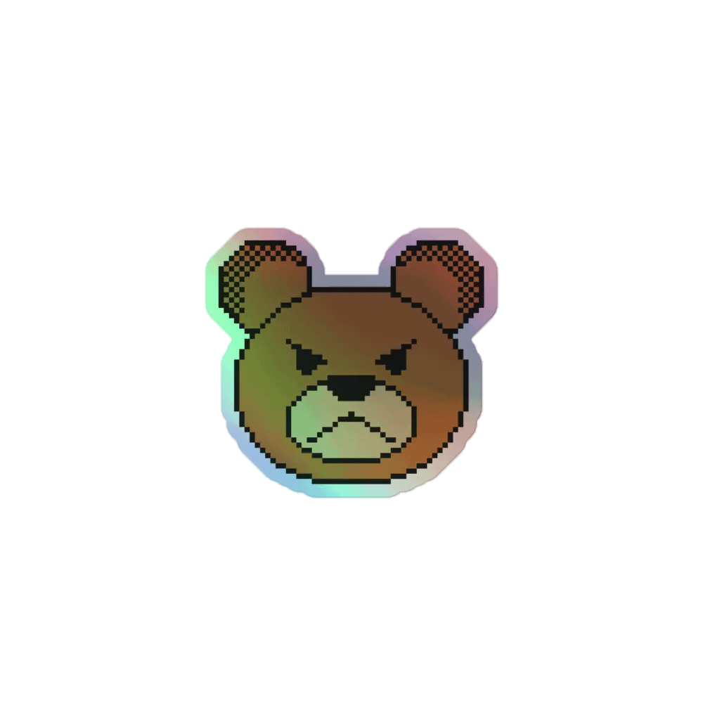 Teddy's Angry Sticker (Pixel Teddy) product image (1)