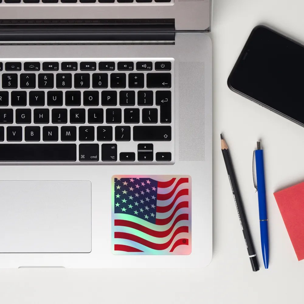 American Pride Holographic Sticker Set product image (12)