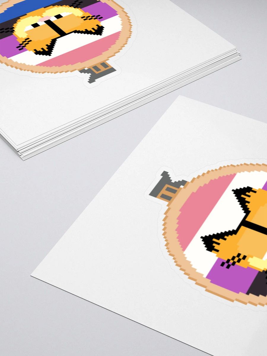 Garfield cross stitch sticker (genderfluid) product image (4)