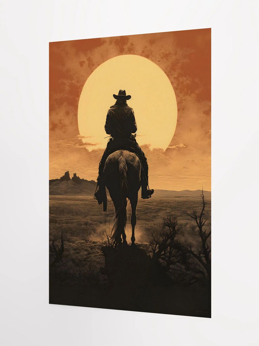 Cowboy into the Sunset Poster product image (3)