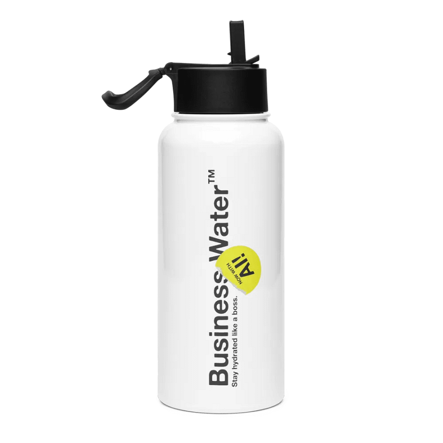 Business Water - Stainless Steel Water Bottle w/ Straw Lid product image (3)