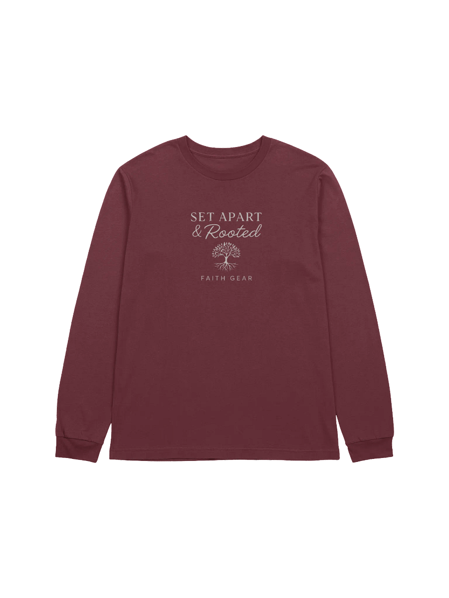 Set Apart & Rooted Branded Long Sleeve Tee (Dark Colors) product image (3)
