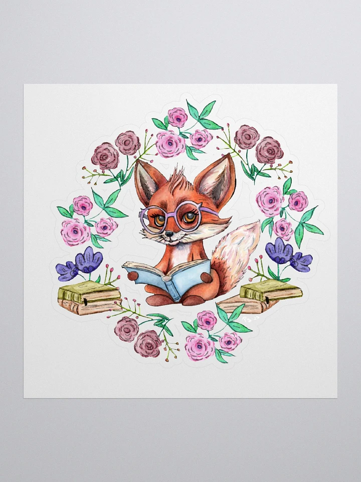 Book Smart Fox Sticker product image (1)