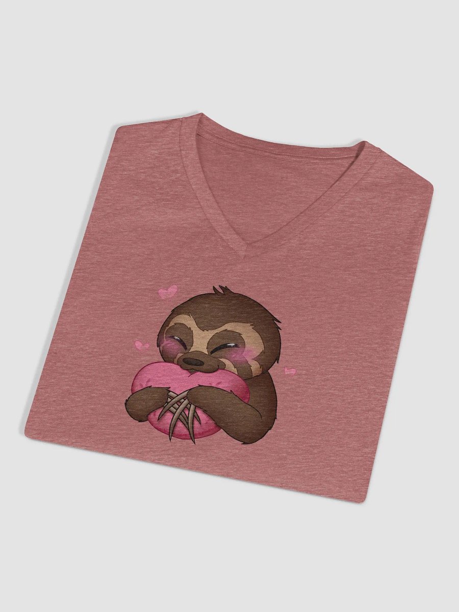 Blushing Sloth V-Neck Tee product image (11)