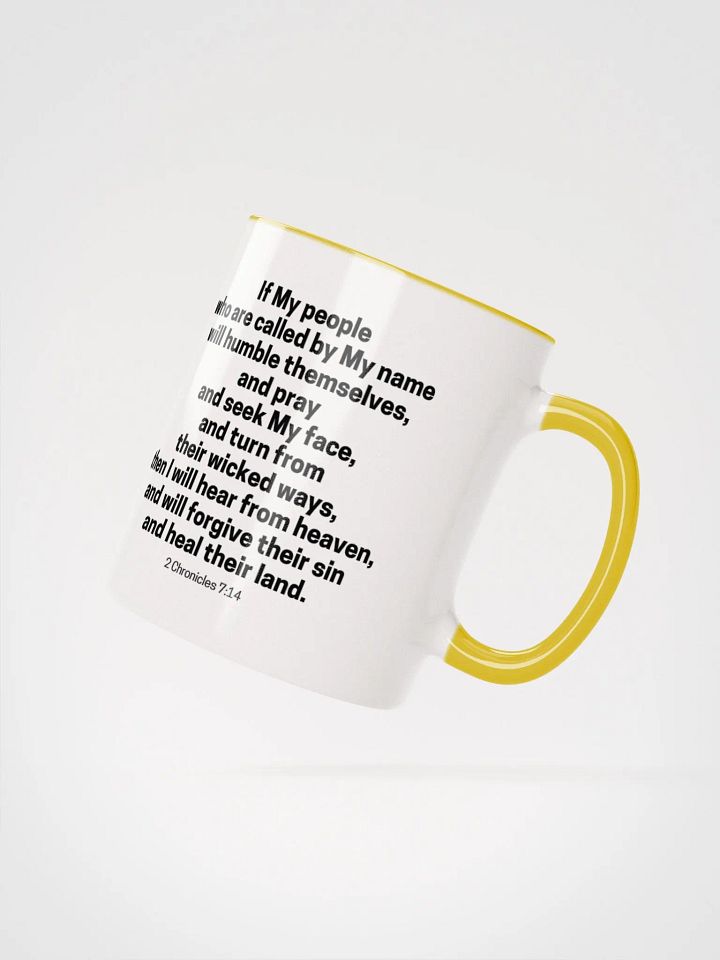 If My People Who Are Called By My Name 2 Chronicles 7:14 Design 2 Two-Tone Mug 11/15oz product image (2)