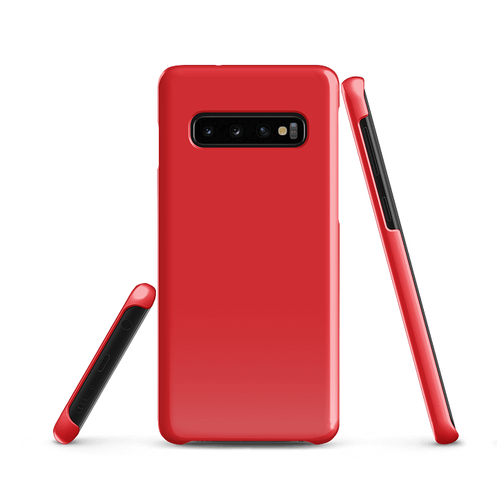 Tomato Red Solid Colour Samsung® Glossy Snap Case product image (2)