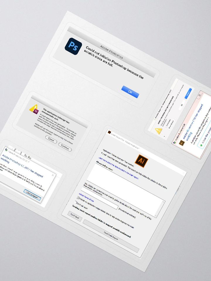 Adobe Crashed Stickers product image (2)