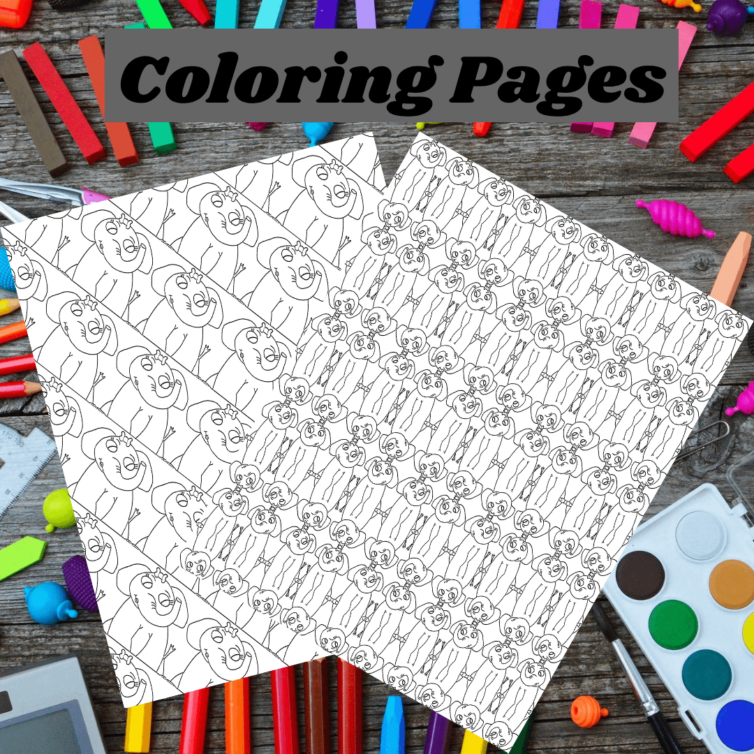 🐘 Cute Cartoon Elephant Printable Stationery Set – Stay Organized with a Touch of Whimsy! product image (3)