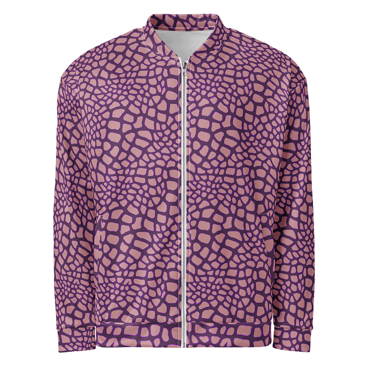 Yellow Pink Leaves Bomber Jacket product image (1)