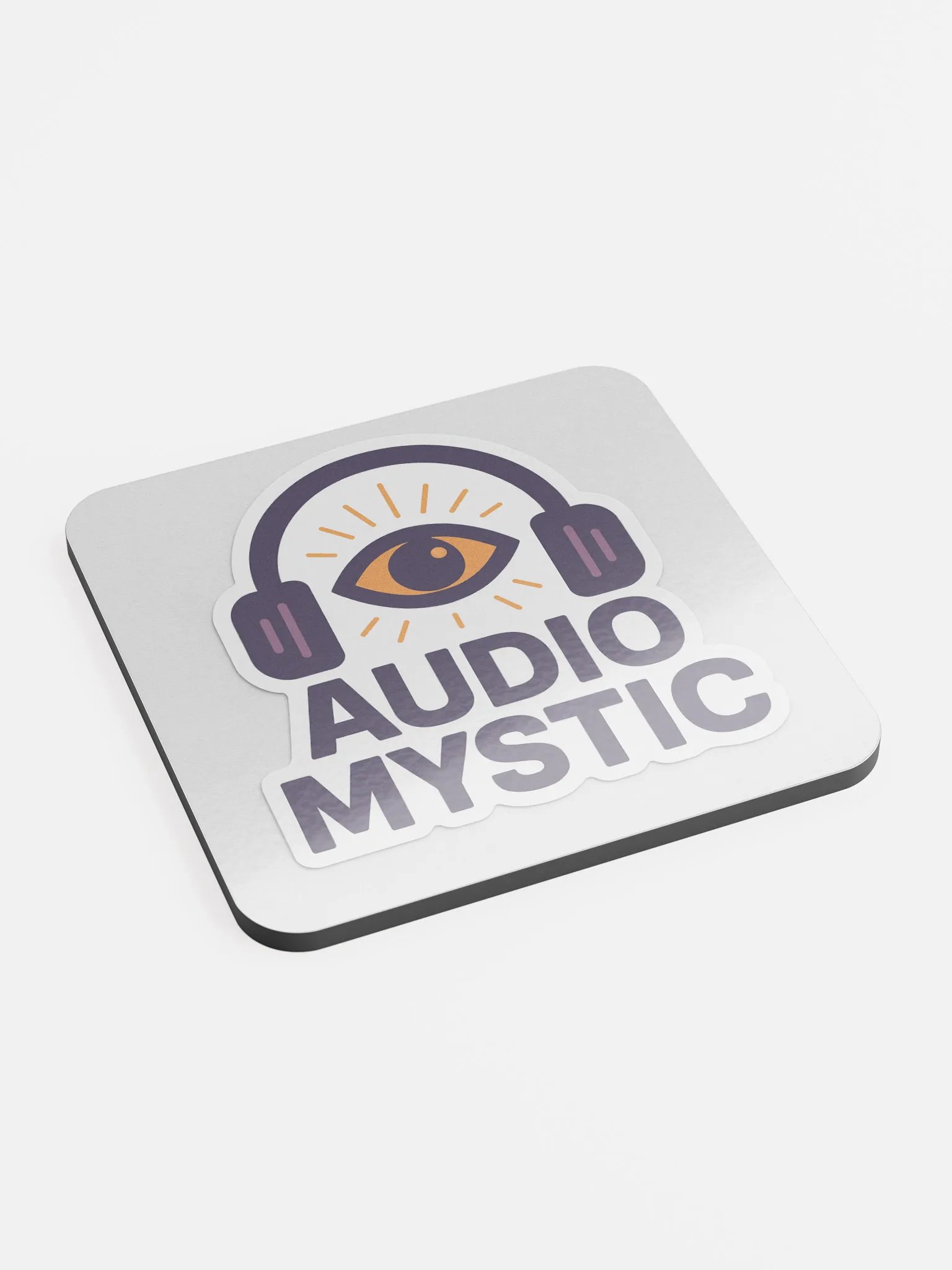 AUDIO MYSTIC — Headphones of Higher Perception Coaster product image (2)